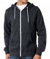 Zine Template Heather Black Solid Hoodie