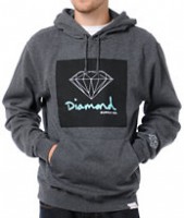 Diamond Supply OG Sign Charcoal Pullover Hoodie