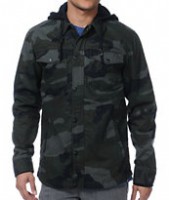 Empyre Rambler Camo Print Hooded Jacket