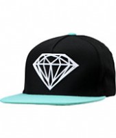 Diamond Supply Brilliant Black & Blue Snapback Hat