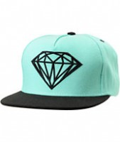 Diamond Supply Brilliant Mint & Black Snapback Hat