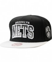 NBA Mitchell and Ness Brooklyn Nets Gradient Arch Black Snapback Hat