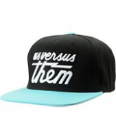 Us Versus Them Magnum Black & Turquoise Snapback Hat