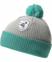 TRUKFIT Pom Grey & Green Beanie