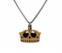 CROWN NECKLACE BLACK