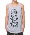 Booger Kids Rock Paper Cut Dumbo Grey Tank Top