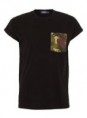 BLACK CAMO POCKET ROLL T-SHIRT