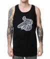 Crooks and Castles Tiger Camo Air Gun Black Tank Top