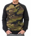 Dravus Mason Camo & Black Crewneck Sweatshirt