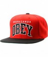 Obey Throwback Red & Black Snapback Hat